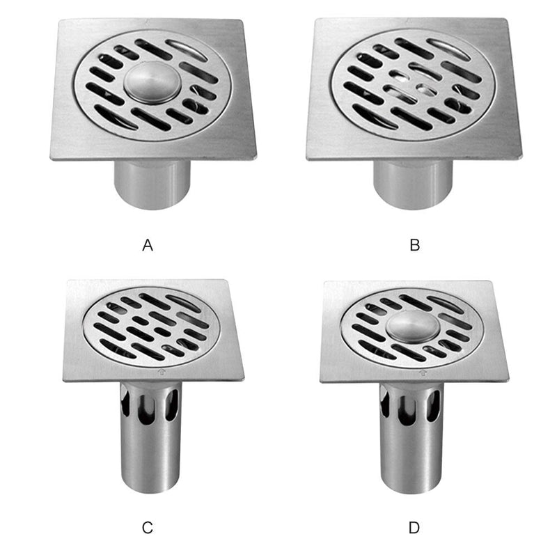 10cm Floor Drain Bathroom Shower Hotel Durable Home Stainless Steel Accessories Water Kitchen Anti-odor Waste Plumbing Cover - ChubbyChunk