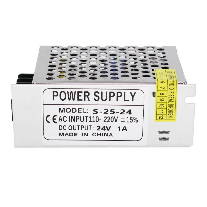 110V/220V AC to DC 24V Switch Power Supply Driver Power Transformer for CCTV Camera/Security System/LED Strip Light/Radio/Computer Project - ChubbyChunk