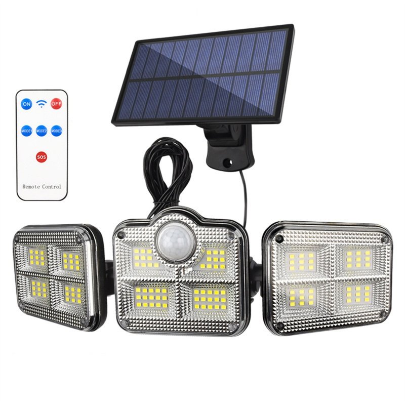 122led Solar Light with RC 2400mah Lithium Battery Outdoor Waterproof Garden Street Lamps Spotlight TG-TY07508 - ChubbyChunk