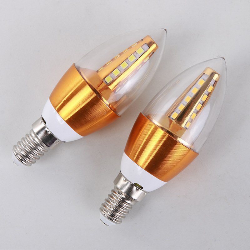 220V 5W Led Candle Bulb E14 Waterproof Aluminum Energy Saving Lamp - ChubbyChunk