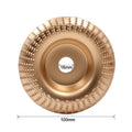4 Inch Angle Grinder Wood Carving Disc Woodworking Grinding Shaping Wheel 16/22mm Bore Abrasive Rotary Tool for Angle Grinders - ChubbyChunk