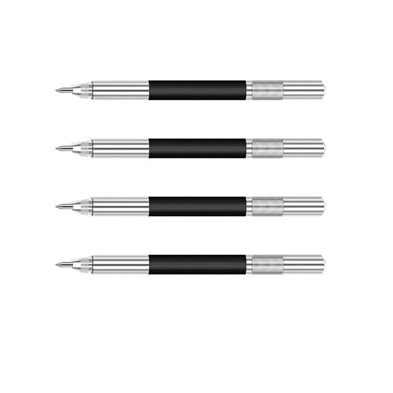 4Pcs Tungsten Carbide Tip Scriber Marking Etching Pen Tip Steel Scriber Marker Double Metal Wood Carving Scribing Marker Tools - ChubbyChunk