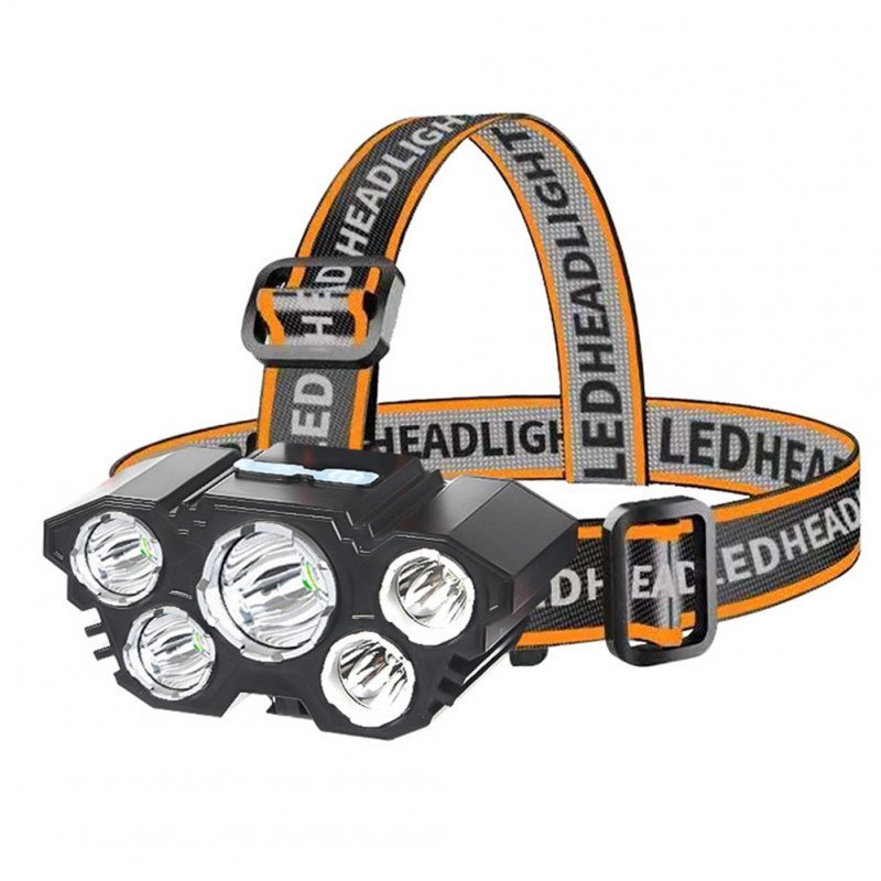 5 Led Highlight Headlight Powerful Usb Rechargeable Light Waterproof Headlamp 500m Long-distance Lighting Torch Flashlight FT21 - ChubbyChunk