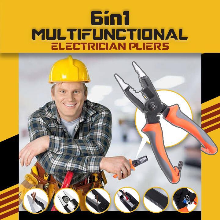 6 In 1 Multifunctional Electrician Pliers - ChubbyChunk