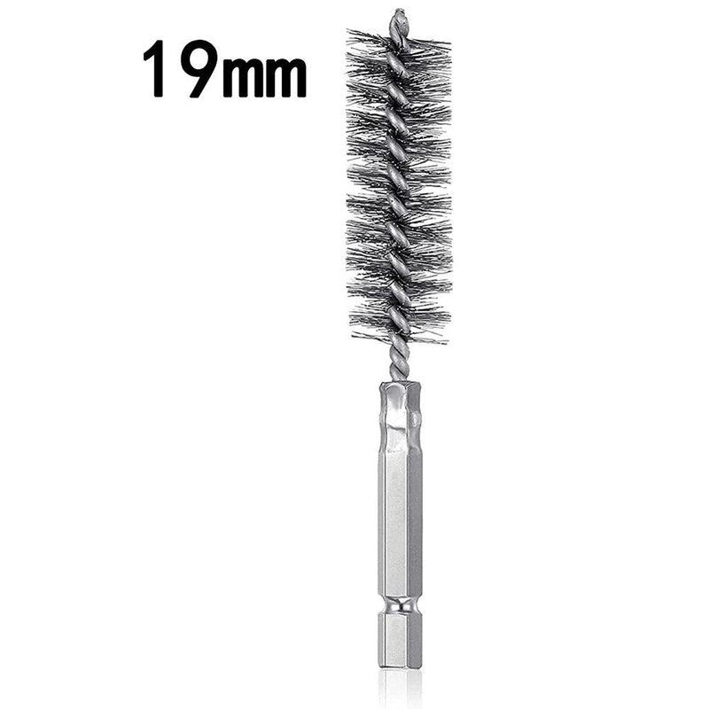 6PCS 8-19mm Wire Tube Machinery Cleaning Brush Rust Cleaner Washing Polishing Tools For Automotive/Manufacturing/Processing Industry - ChubbyChunk