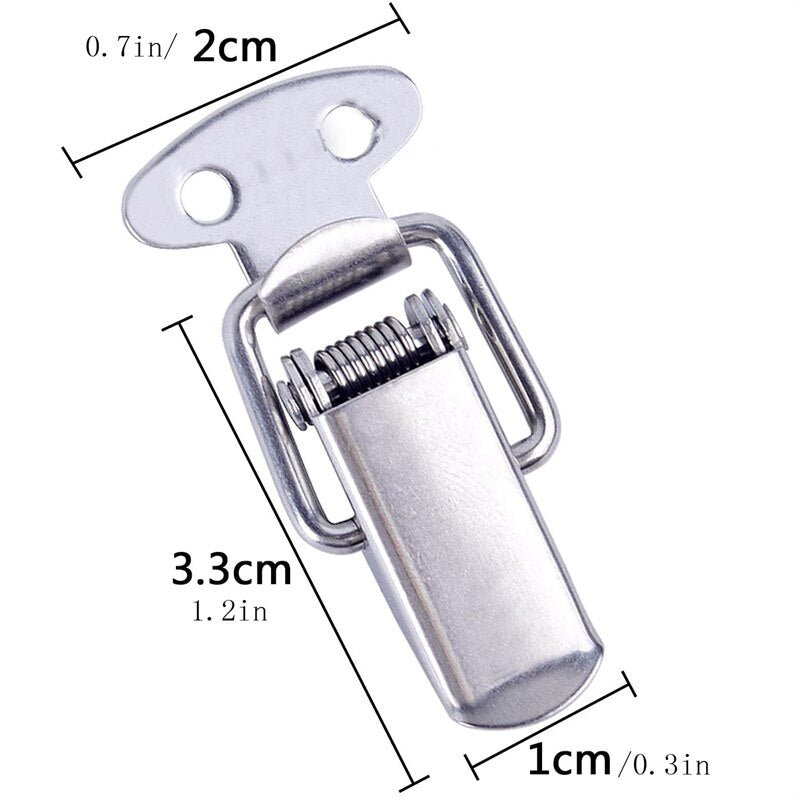 6PCS Toggle Latches Spring Loaded Clamp Clip Case Box Latch Catch Toggle Tension Lock Lever Clasp Closures Crate Lock Snap Lock - ChubbyChunk