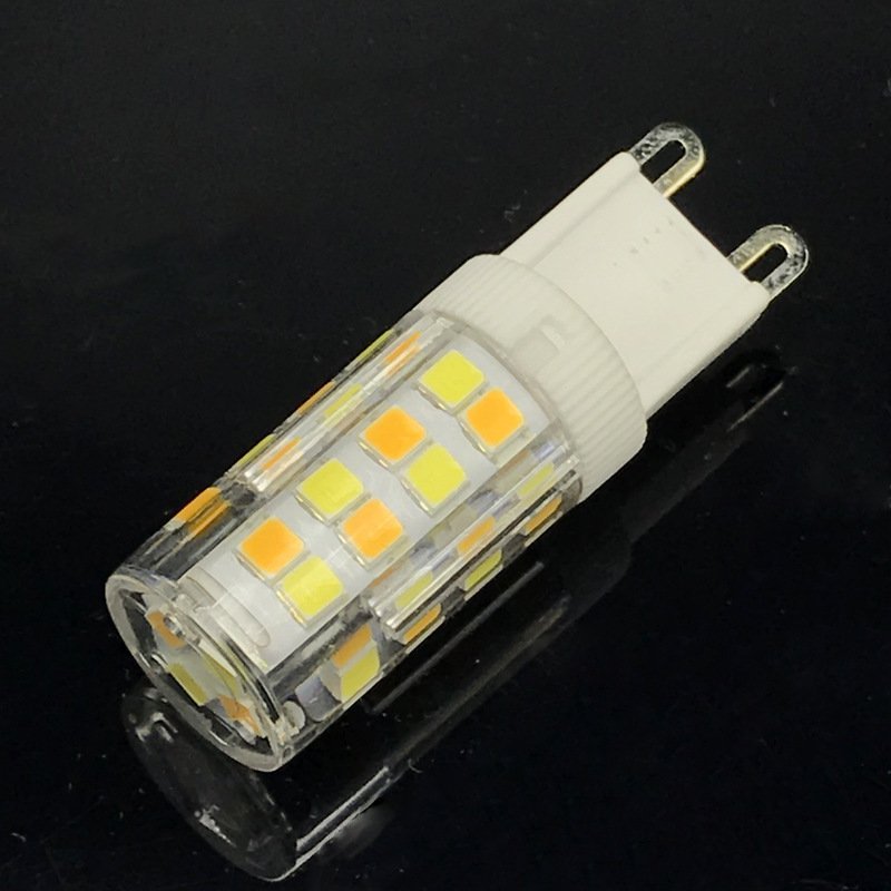 Ceramic Dimmable LED Light Source Tri-Color Changing PC Cover G4 G9 E14 7W 220V 700LM SMD2835 G4 short - ChubbyChunk