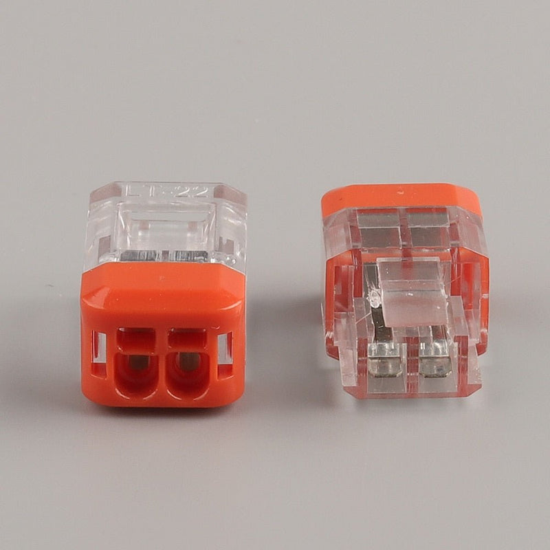 Docking type Mini Quick Wire Connector Universal Compact Electrical Wiring Connectors Push-in Butt Conductor Terminal Block - ChubbyChunk