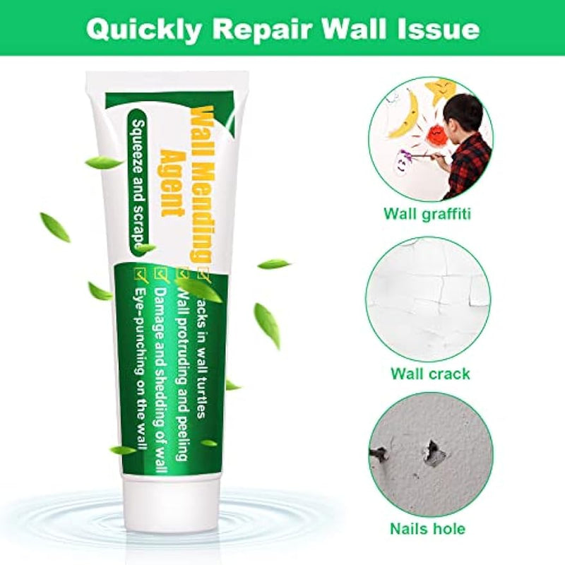 Drywall Repair Kit, Spackle Wall Repair Patch Kit with Scraper, Wall Mending Agent Large Hole Drywall Patch, Plaster Wall Repair - ChubbyChunk