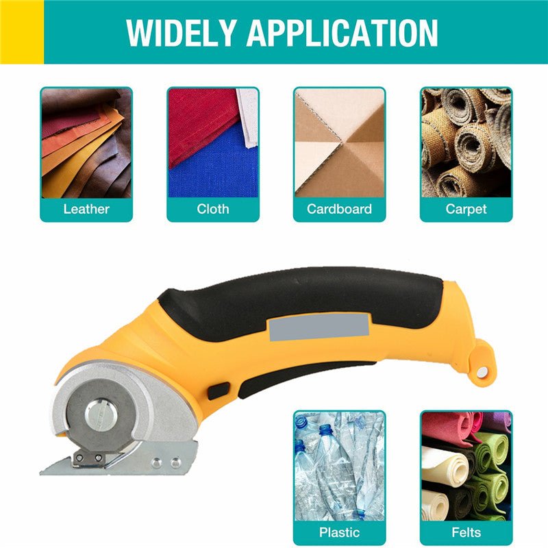 Electric Scissors Rechargeable Cordless Electric Cutter Shear For Cardboard Leather Fabric Scrapbook Carpet Rotary Cutting Tool - ChubbyChunk