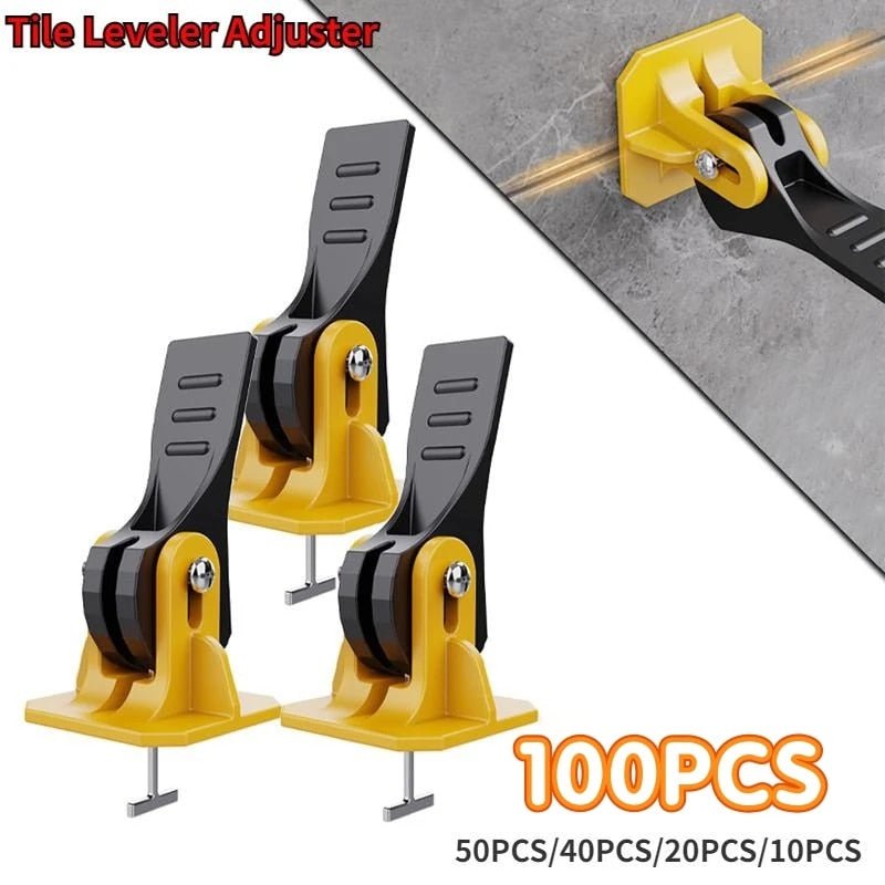 Floor Tile Leveling System Tile Leveler Ceramic Adjuster Artifacts Spacers Kit for Laying Wall Tile Construction Tool - ChubbyChunk