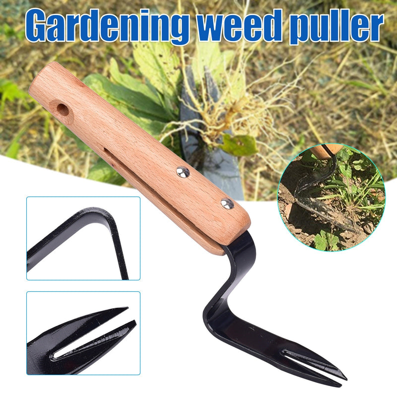Forked Head Hand Weeder Puller Remove Weeds Shovel Garden Trimming Tools Gadgets Multifunction - ChubbyChunk