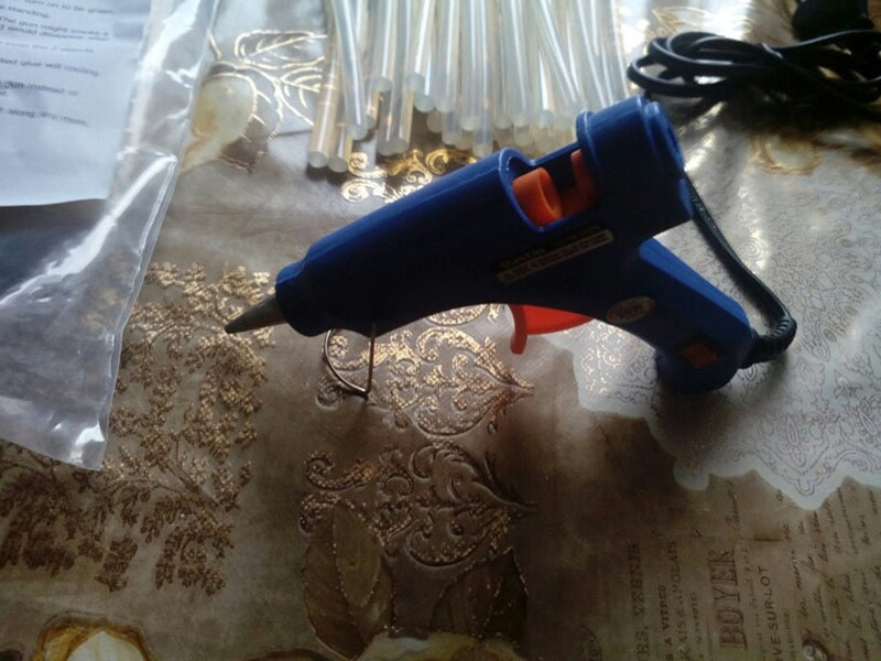Hot Melt Glue Gun with 7mm*100m Glue Sticks 20W Electric Mini Household Heat Temperature Thermo Tool Industrial Repair Tools Gun - ChubbyChunk