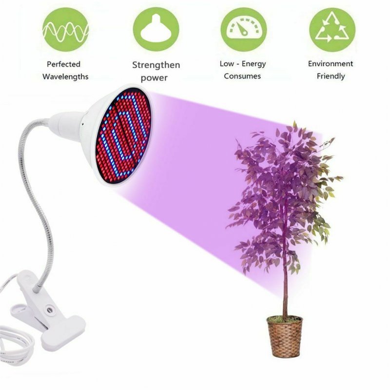 Led Grow Light Energy Saving Growing Lamp Promoting Plant Growth For Indoor Plants Hydroponics Grow Lig + US clip - ChubbyChunk