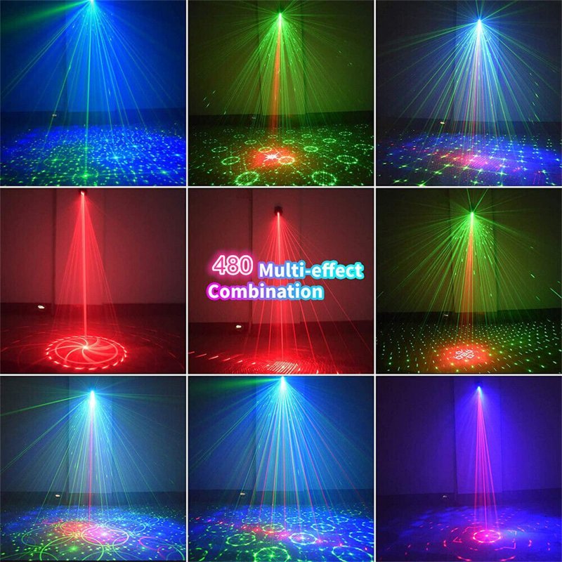 Led Projector Stage Light 60 Patterns Manual Remote Control Atmosphere Lamp for Disco Ktv Show Party - ChubbyChunk