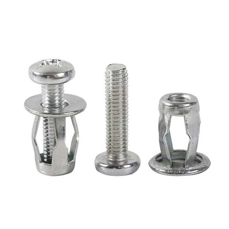 M4/M5/M6 Jack Nuts Petal Nuts Expansion Nuts Thinning Fixing Pins with Screws Assemblies for Hollow Wall Iron Wires for Thin Soft Wall - ChubbyChunk