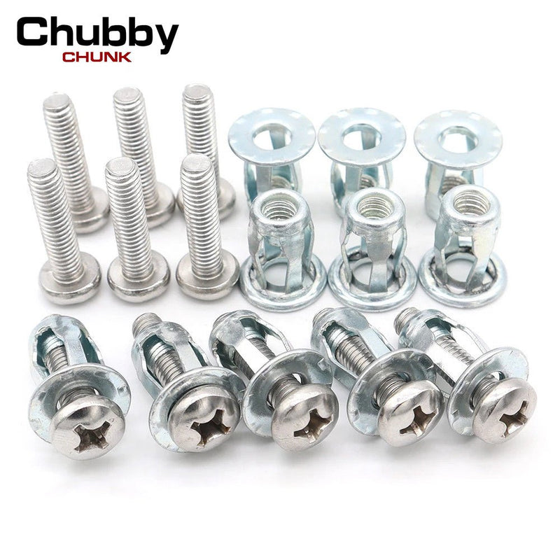 M4/M5/M6 Jack Nuts Petal Nuts Expansion Nuts Thinning Fixing Pins with Screws Assemblies for Hollow Wall Iron Wires for Thin Soft Wall - ChubbyChunk