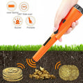 Metal Detector with LED Light Partial Waterproof High Sensitivity 360 ° Detection Gold Sensitive Tester Orange - ChubbyChunk