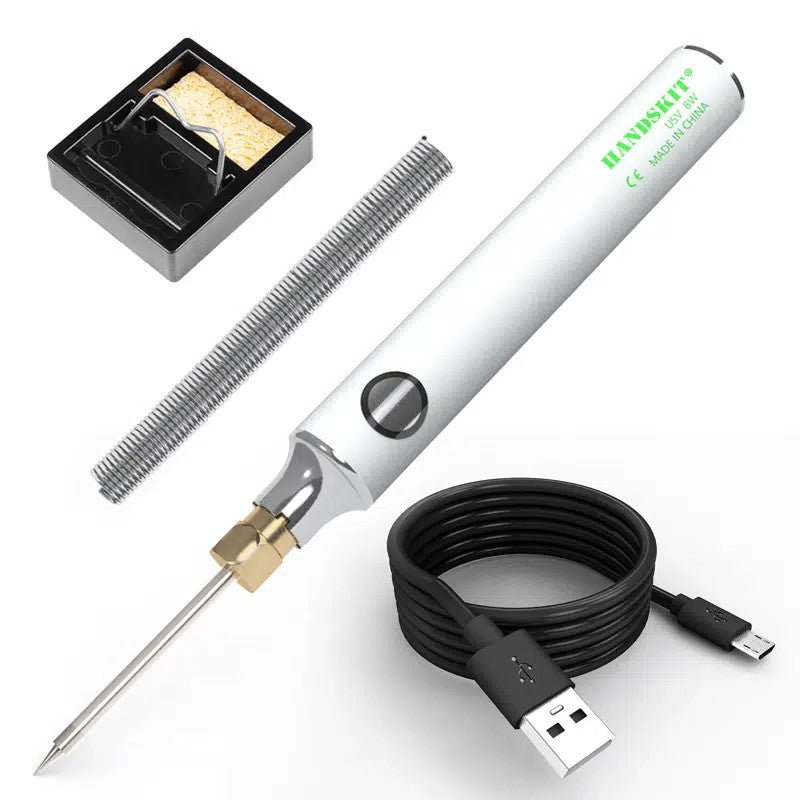 Original 8W USB Soldering Iron Set, Adjustable Temperature Ceramic Core Heating Portable Welding Solder Repair Tools - ChubbyChunk