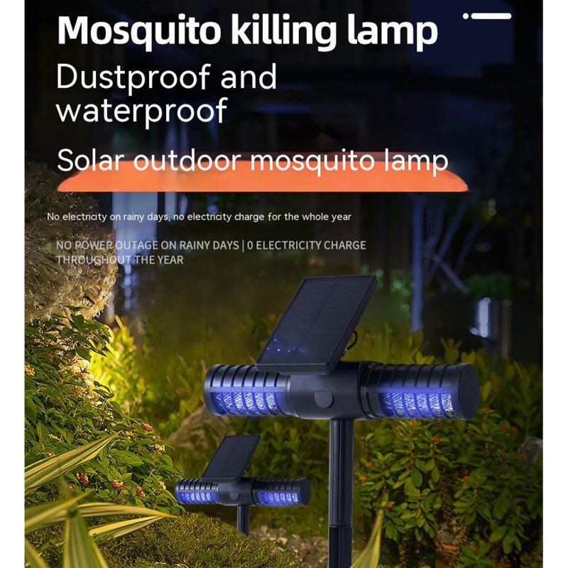 Outdoor Solar Mosquito Killer Lamp Waterproof Garden Lamp Night Light Mosquito Killer - ChubbyChunk