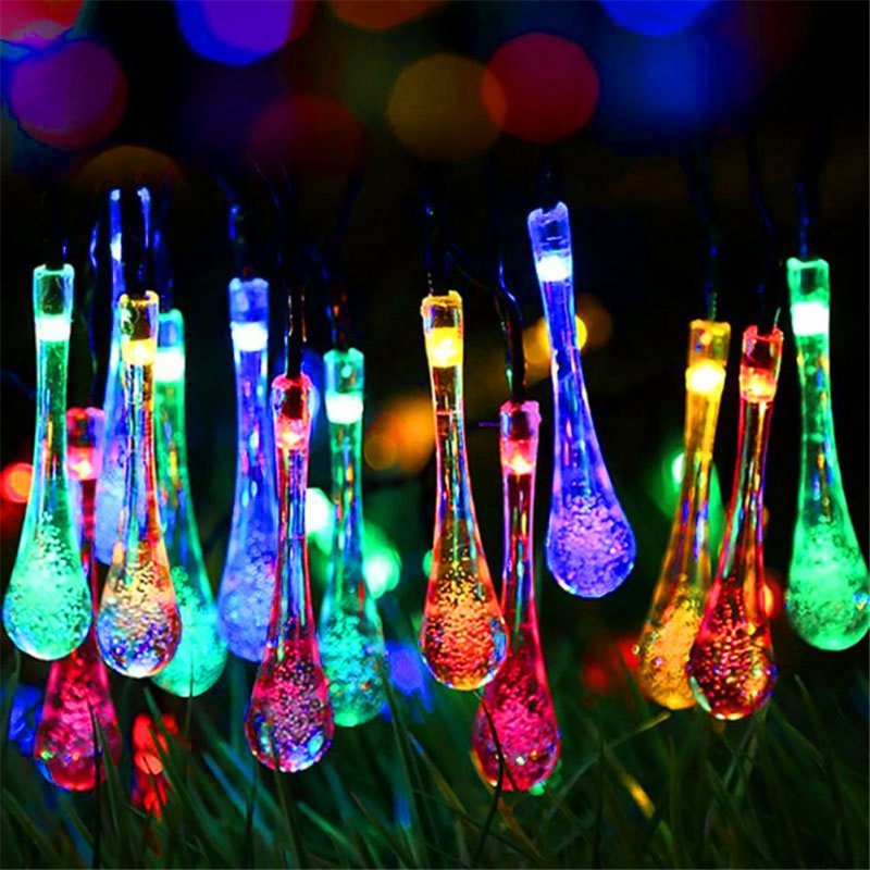 Outdoor Solar Powered 30 Led String Light 8 Modes Garden Terrace Patio Yard Party Decoration Warm White - ChubbyChunk