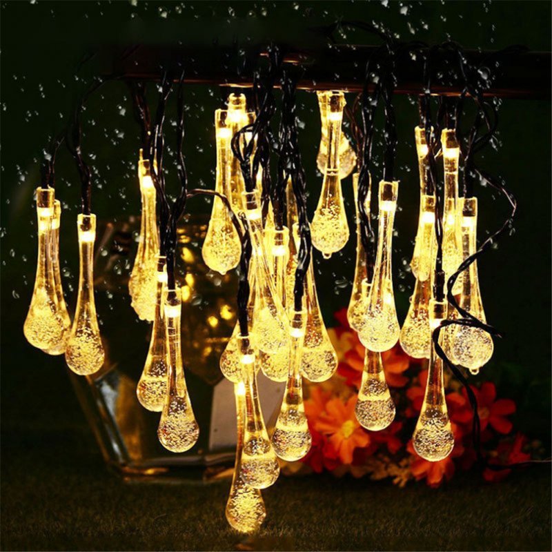 Outdoor Solar Powered 30 Led String Light 8 Modes Garden Terrace Patio Yard Party Decoration Warm White - ChubbyChunk