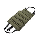 Roll Up Tool Bag Roll Tool Roll Multi-Purpose Tool Roll Up Bag Wrench Roll Pouch Hanging Tool Zipper Carrier Tote - AKskyland