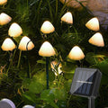 Solar 10 Led Mushroom String Lights 8 Modes Ip65 Waterproof Outdoor Decorative Lights Colorful - ChubbyChunk