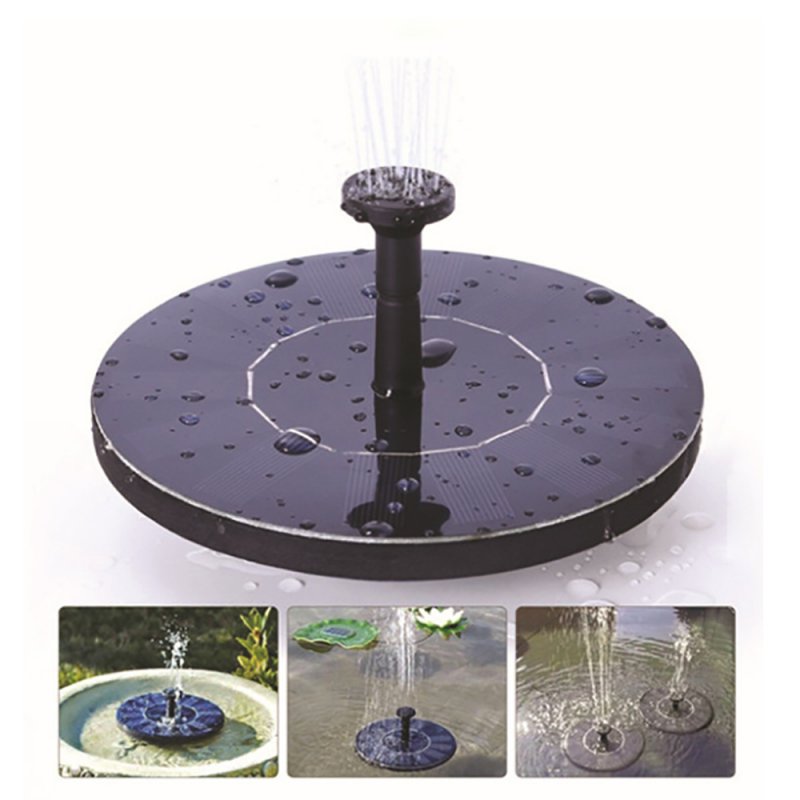 Solar Bird bath Fountain Pump, Outdoor Watering Submersible Pump, Free Standing Water Pumps with 1.4W Solar Panel - ChubbyChunk