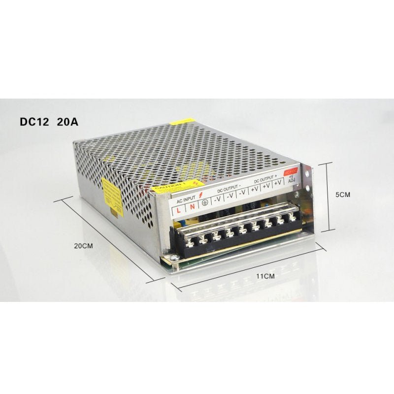 Switching Power Supply DC12V 1A 2A 3A 5A 8A 10A 15A 20A 30A AC 110V 220V 240V to DC 12 Volts AC-DC 12 V for 12V LED Strip - ChubbyChunk