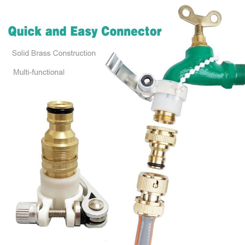 Universal 3-in-1 Brass Hose Tap Connectors Set - ChubbyChunk