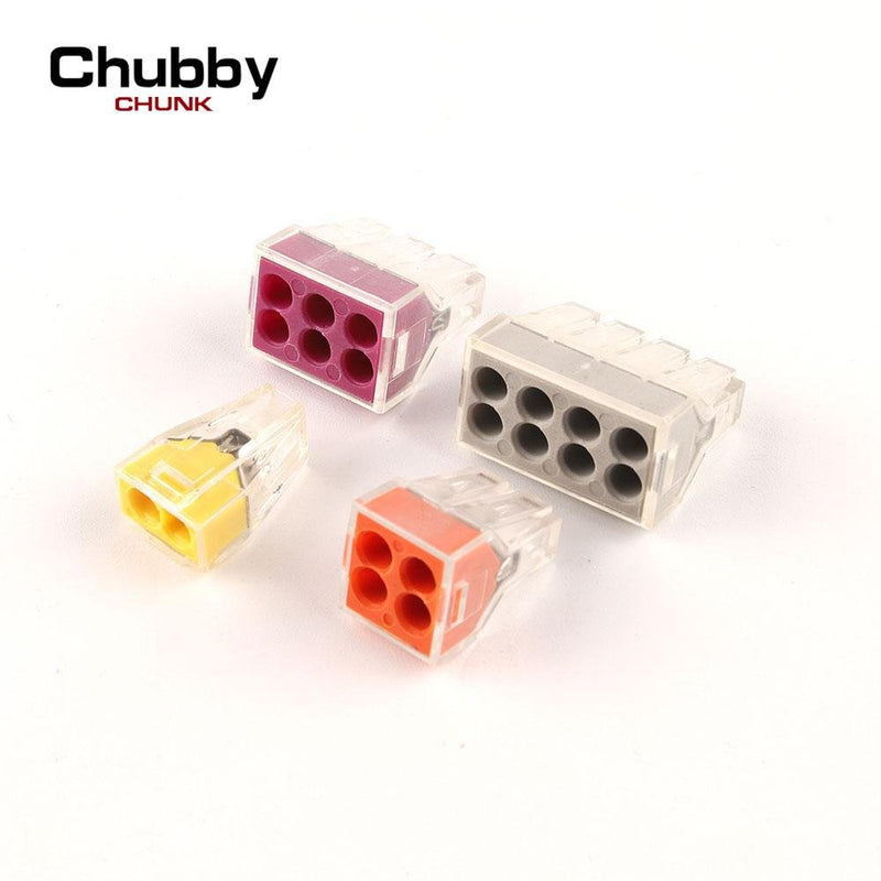 Universal Compact 2.5mm2 Wire Connector quick push in Conductor Wiring Terminal Block Connector 102/104/106/108 - AKskyland