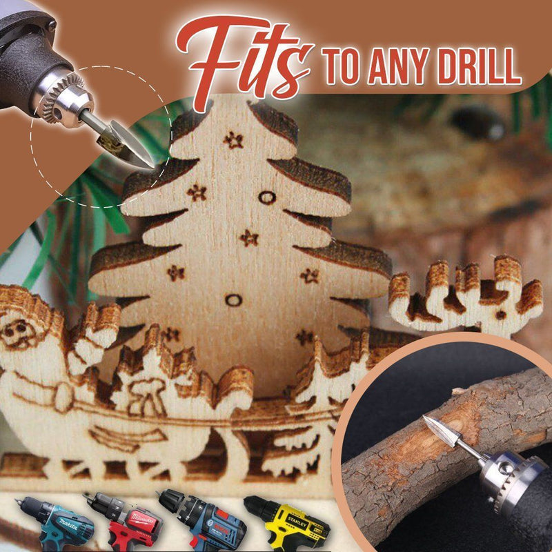 Woodwork Carving Engraving Drill Set - ChubbyChunk